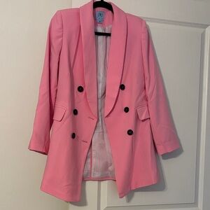 CeCe Bubblegum Pink boyfriend Blazer Jacket